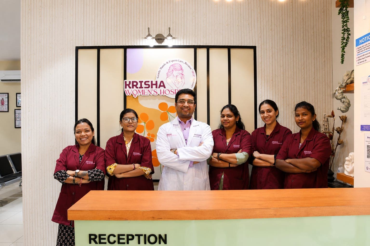 The team at Krisha Women's Hospital